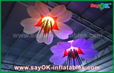 El LED cuelga el paño de nylon de la decoración inflable de la iluminación de la flor para hacer publicidad/acontecimiento