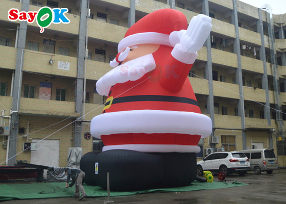 Lindo LED Explotar Decoraciones de Navidad Espíritu Gigante Inflable Papá Noel