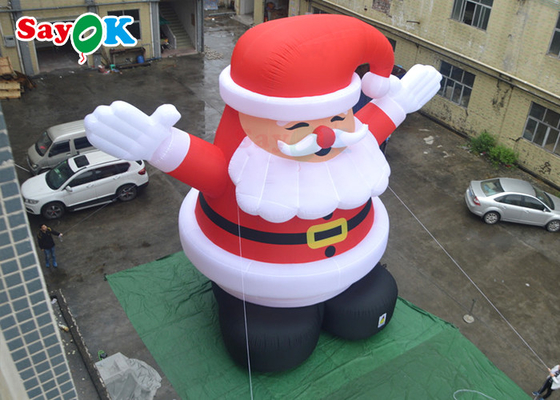 Lindo LED Explotar Decoraciones de Navidad Espíritu Gigante Inflable Papá Noel