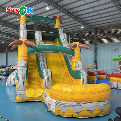 Salto inflable salpicador comercial de agua inflable piscina de tobogán para niños gran salto casa salto castillo