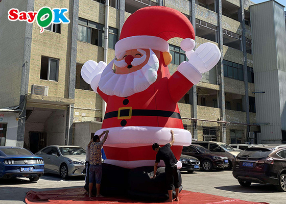 Papá Noel inflable grande explota la decoración de Navidad para actividades al aire libre