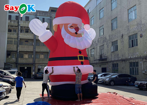 Papá Noel inflable grande explota la decoración de Navidad para actividades al aire libre