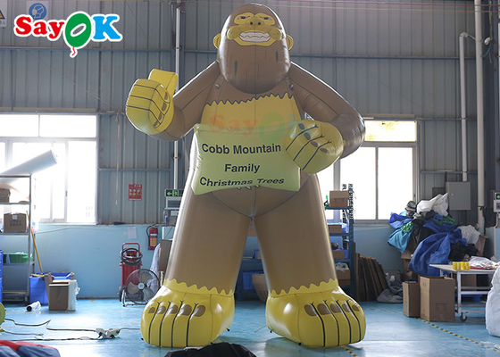 Gorila inflable gigante de tamaño personalizado para publicidad comercial