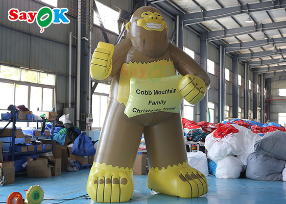 Gorila inflable gigante de tamaño personalizado para publicidad comercial