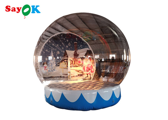 Tienda inflable modificada para requisitos particulares de la burbuja de la bola de cristal del globo de la nieve para el centro comercial