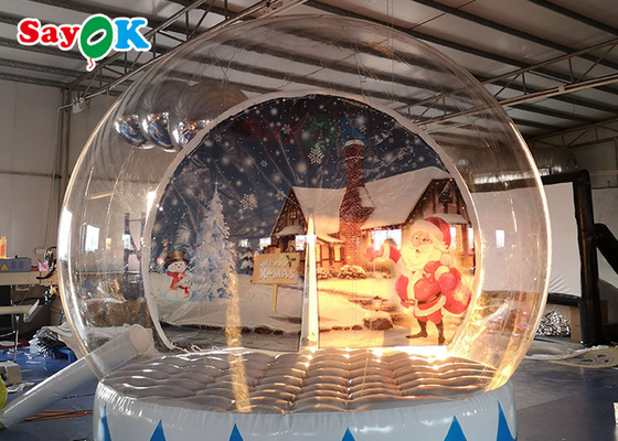 Tienda inflable modificada para requisitos particulares de la burbuja de la bola de cristal del globo de la nieve para el centro comercial