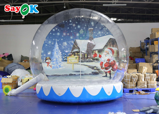 Globo de nieve inflable romántico para interiores y exteriores, decoración navideña