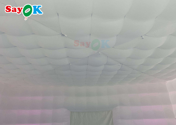 Tienda inflable blanca al aire libre del aire de los 8x8x4m móvil para los partidos felices