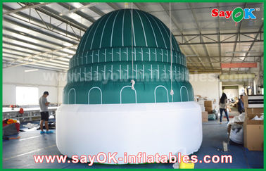 Templo inflable de la publicidad de encargo de la forma de Masjid del Islam con todo el logotipo lateral de la impresión