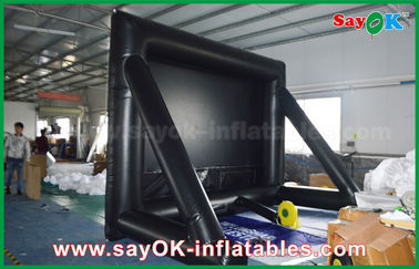 Material inflable inflable al aire libre del PVC de la pantalla de cine de la pantalla de proyección 7mLx4mH con el marco para la proyección
