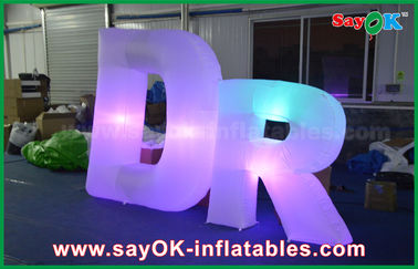 Letra gigante llevada inflable de Decoration Words Wedding Inflable del modelo de la letra con las luces coloridas