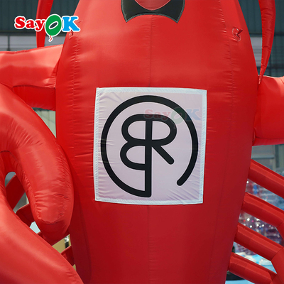 Personajes de dibujos animados gigantes inflables langosta modelo 4mH color rojo publicidad inflables