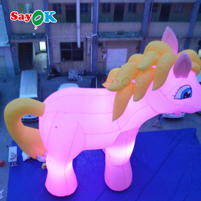 Balón inflables de unicornio de 10 metros personalizado Modelo publicitario Tipo de dibujos animados Personajes de dibujos animados inflados