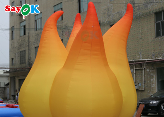 Decoración de eventos Modelo de llama inflable de 5 m con luz LED Globos publicitarios inflables