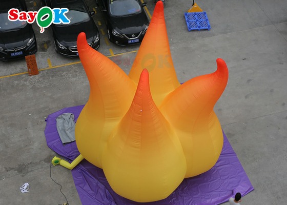 Decoración de eventos Modelo de llama inflable de 5 m con luz LED Globos publicitarios inflables