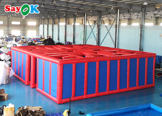 la carrera de obstáculos al aire libre de los juegos los 27ft inflables de los deportes de los 9m explota a Maze Inflatable Games For Kids