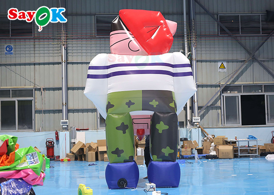 4.5m Personajes inflables de dibujos animados Mascota gigante modelo inflables Personajes animados para fiestas de cumpleaños