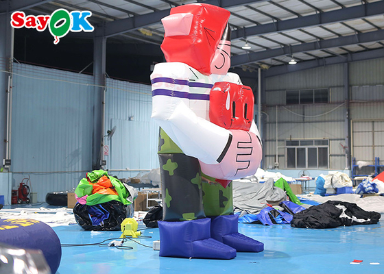 4.5m Personajes inflables de dibujos animados Mascota gigante modelo inflables Personajes animados para fiestas de cumpleaños