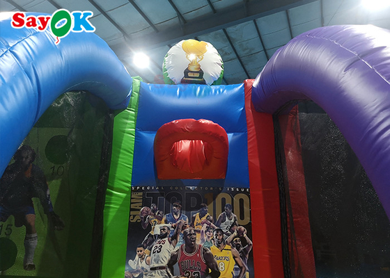 Aros de baloncesto inflables gigantes 5x3m juego de tiro de baloncesto comercial divertido