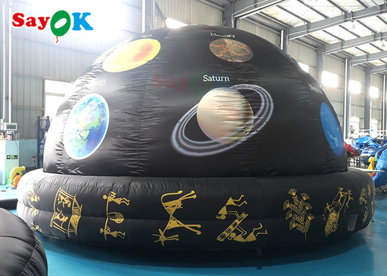 Planetario inflable portátil con tienda de cúpula de estrella inflable con patrón impreso