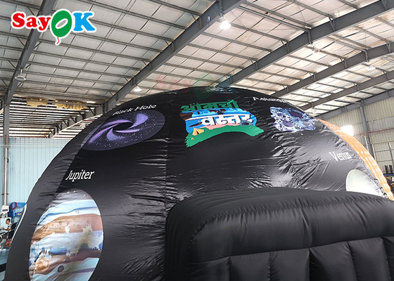Planetario inflable portátil con tienda de cúpula de estrella inflable con patrón impreso