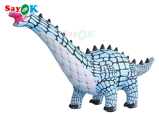 Publicidad modelo del dinosaurio inflable verde atractivo gigante en eventos del partido
