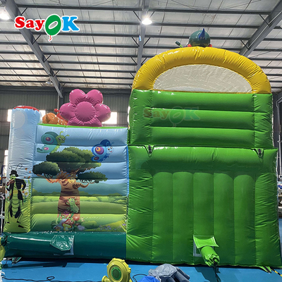 Castillo de salto combinado de la diapositiva inflable de la despedida del paraíso del insecto para el parque de atracciones