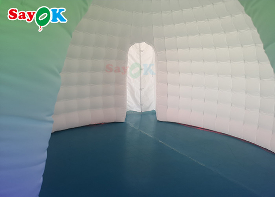 Bóveda inflable 6x5x3.2mH de la casa de la tienda de la burbuja que acampa al aire libre blanca