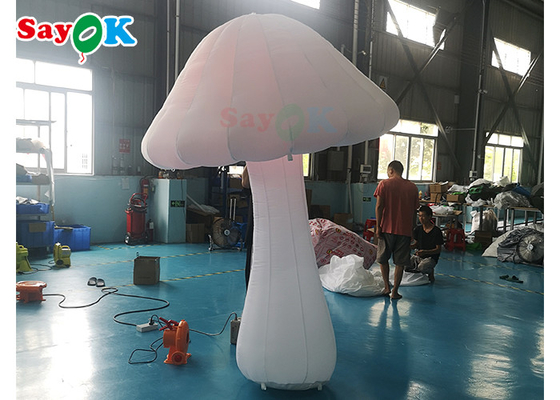Decoración inflable gigante de la seta del color de la impresión completa con el ventilador