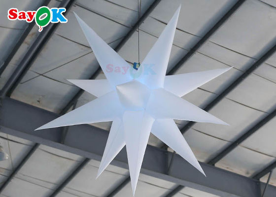 lámpara decorativa de iluminación inflable de la actividad al aire libre de la estrella de la ejecución de la decoración de los 2m