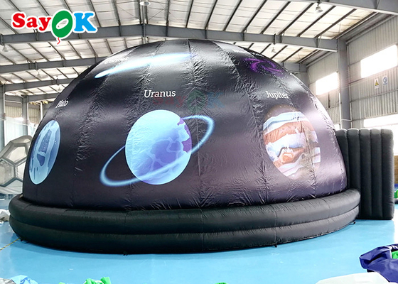 tienda inflable de la bóveda de la proyección del negro del planetario del diámetro de los 5m para la exhibición de la ciencia