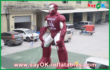 Héroe inflable durable del personaje de dibujos animados de Iron Man/del hombre araña para el acontecimiento