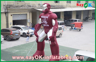 Robot inflables durable inflables Iron Man / Spider Man Personaje de dibujos animados Héroe para el evento