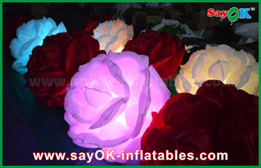 LED que enciende la flor inflable del diámetro Rose de la decoración de la iluminación con el ventilador del CE/UL
