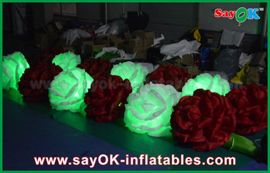 LED que enciende la flor inflable del diámetro Rose de la decoración de la iluminación con el ventilador del CE/UL