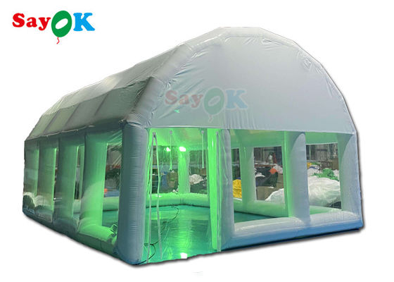 Tienda de casa inflable 0,55 mm Pvc Tienda de aire inflable clara Cúpula hermética para cubierta de piscina