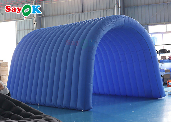 Entrada inflable inflable de encargo del fútbol del túnel 5x5x3mH de los azules marinos