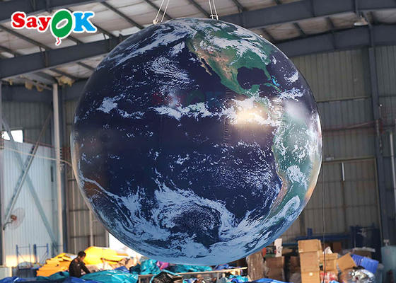 El globo inflable de la tierra del PVC del OEM para la publicidad explota la bola del planeta