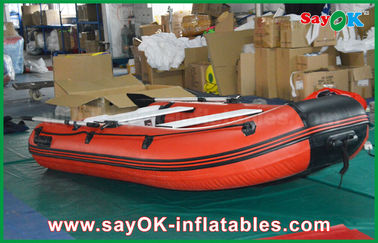 kajak Canoeing de los barcos del PVC de 0.9m m de aluminio de la aleación de la persona inflable del piso 4-6