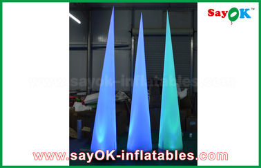 cono inflable de nylon de los 2.5m LED con la decoración de la iluminación del ventilador de la luz CE/UL del LED