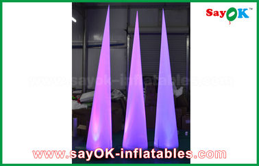cono inflable de nylon de los 2.5m LED con la decoración de la iluminación del ventilador de la luz CE/UL del LED