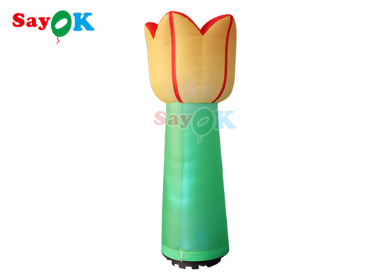 Flor inflable gigante de 3d LED que enciende el modelado de la publicidad de Toy Custom Plant Fungus Flower