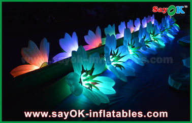 Cadena de flor inflable de la boda de la decoración inflable grande de la iluminación con la luz del LED para la decoración