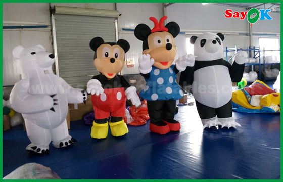 Panda de Navidad inflables / ratón en forma de Mini Mouse personalizado para parque de diversiones