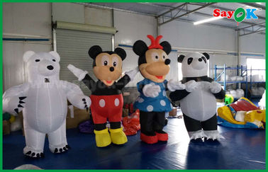 La panda/el ratón inflables modificados para requisitos particulares de los personajes de dibujos animados formó para el parque de atracciones