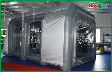 Tienda inflable Grey Large Inflatable Tent Drive del garaje - en cabina inflable de la pintura de espray del puesto de trabajo con el filtro