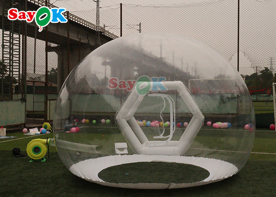 Casa inflable clara de la tienda de la burbuja de la tienda de campaña de la burbuja del túnel al aire libre