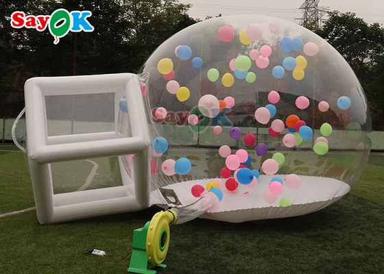 Los globos inflables burbujean sitio claro de la burbuja de la tienda de la bóveda de la familia de la burbuja transparente del banquete de boda para acampar