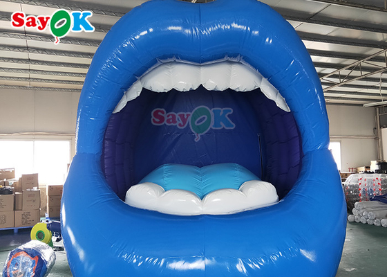 El fondo de etapa apoya los productos inflables de encargo que abren la boca para la sola decoración del partido