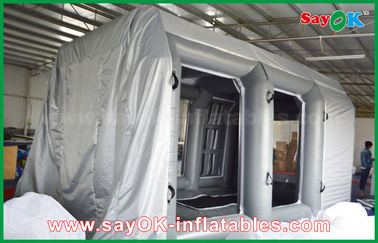 Cabina de espray inflable del PVC de los productos inflables de encargo grises gigantes para el coche